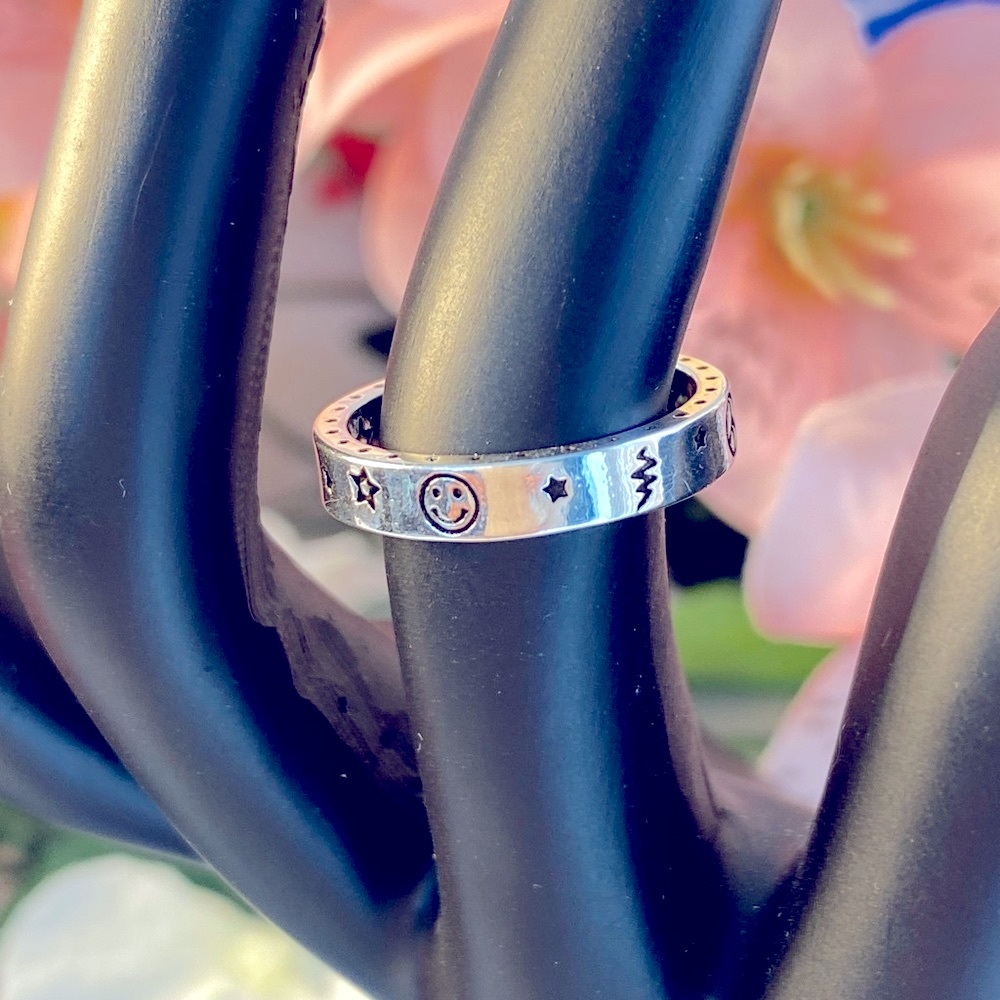 Sterling Silver 925 Celestial Hippie Ring.  Size 6, New in Box. - Picture 8 of 16